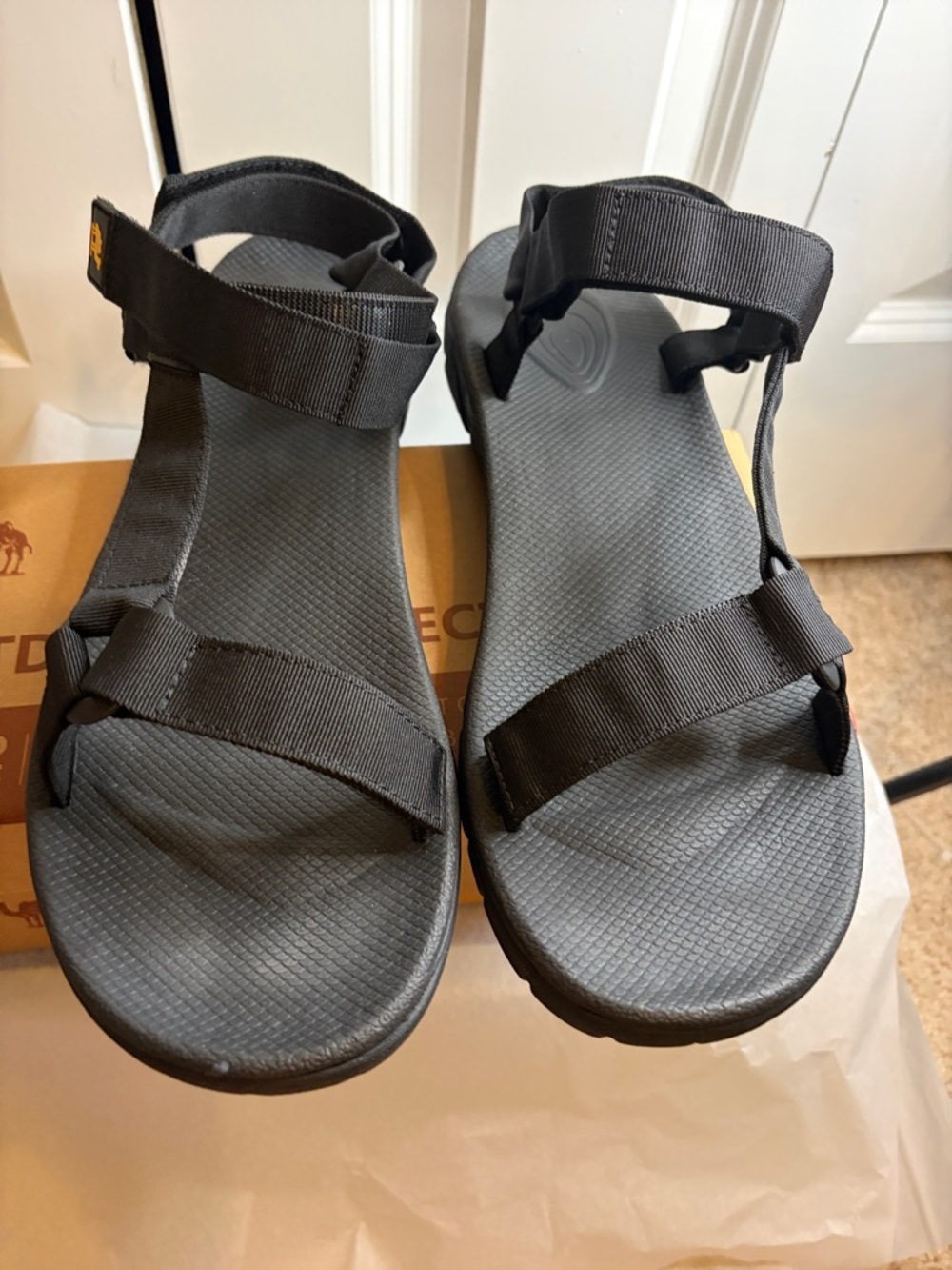 Teva Men’s Black Adjustable Strap Sandals